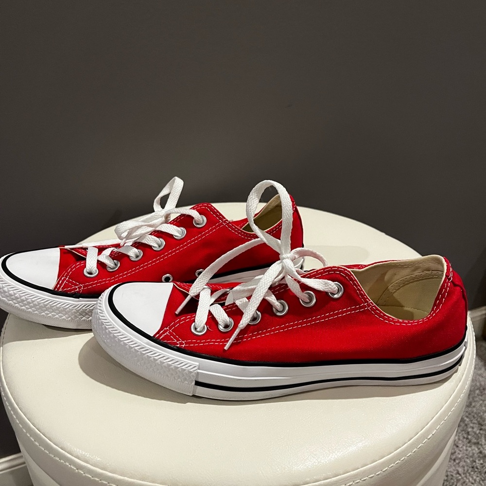 Cherry Red Converse Chuck Taylor’s.